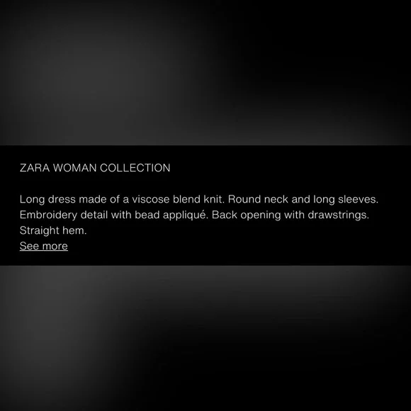 ZARA ZW COLLECTION BEADED DRESS - Picture 15 of 16